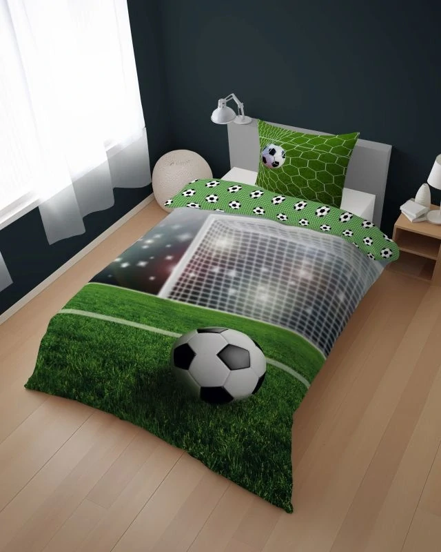 DETEXPOL Povlečení Fotbal přímý kop  Bavlna, 140/200, 70/80 cm