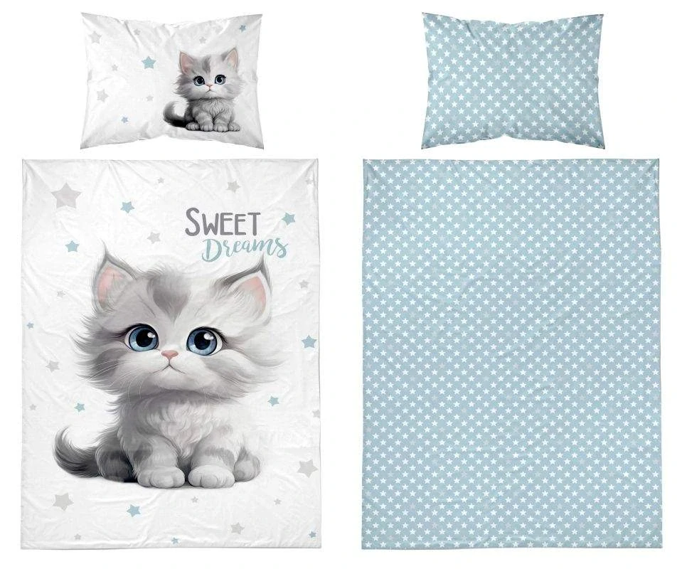 DETEXPOL Povlečení do postýlky Kotě sweet dreams  Bavlna, 100/135, 40/60 cm