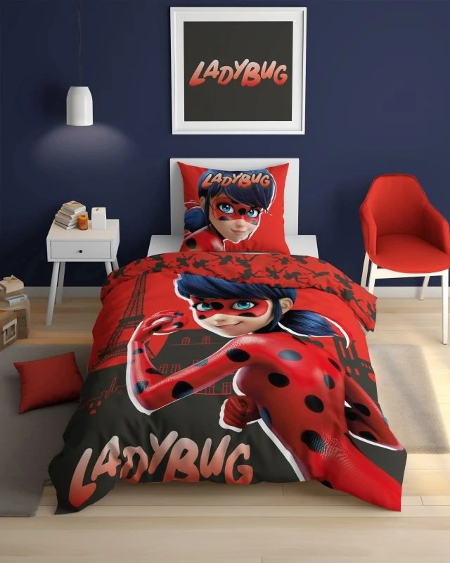 DETEXPOL Povlečení Kouzelná Beruška svítící  Bavlna, 140/200, 70/80 cm