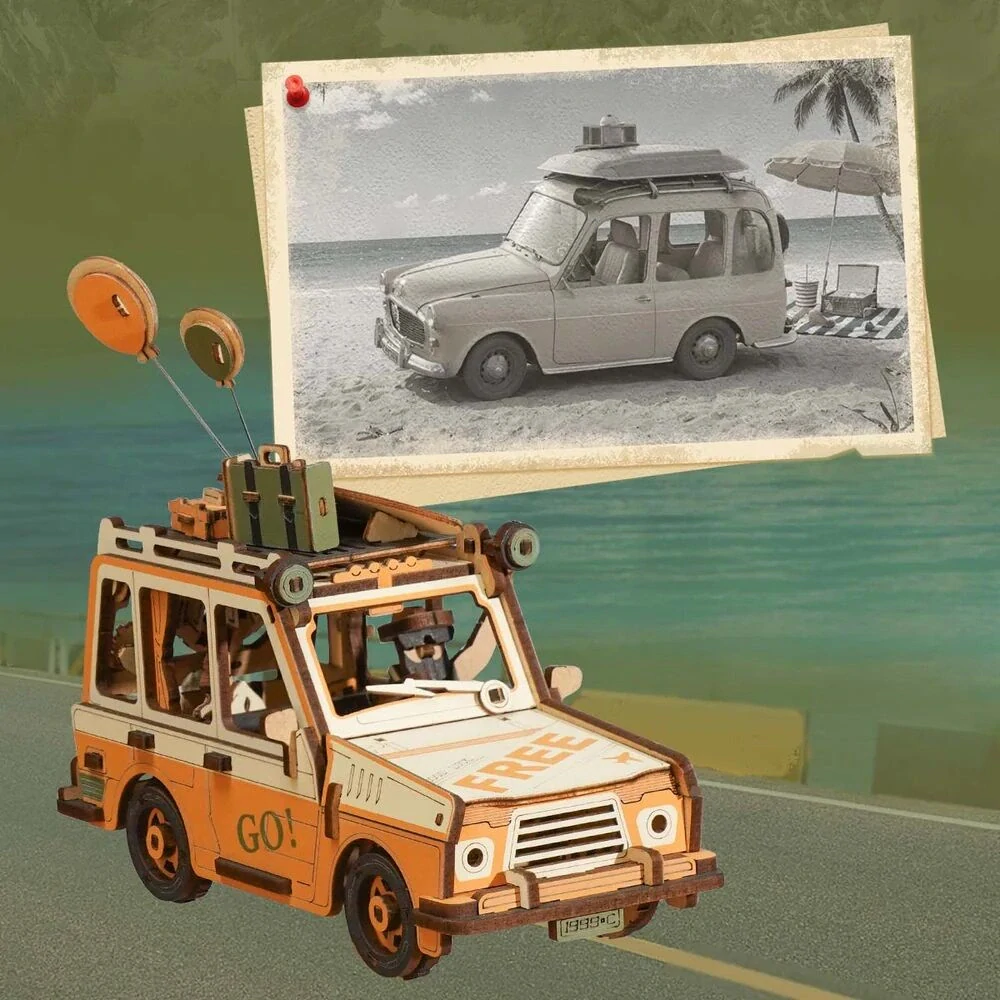 RoboTime 3D mechanická skládačka Road Tripper s kyvadlem