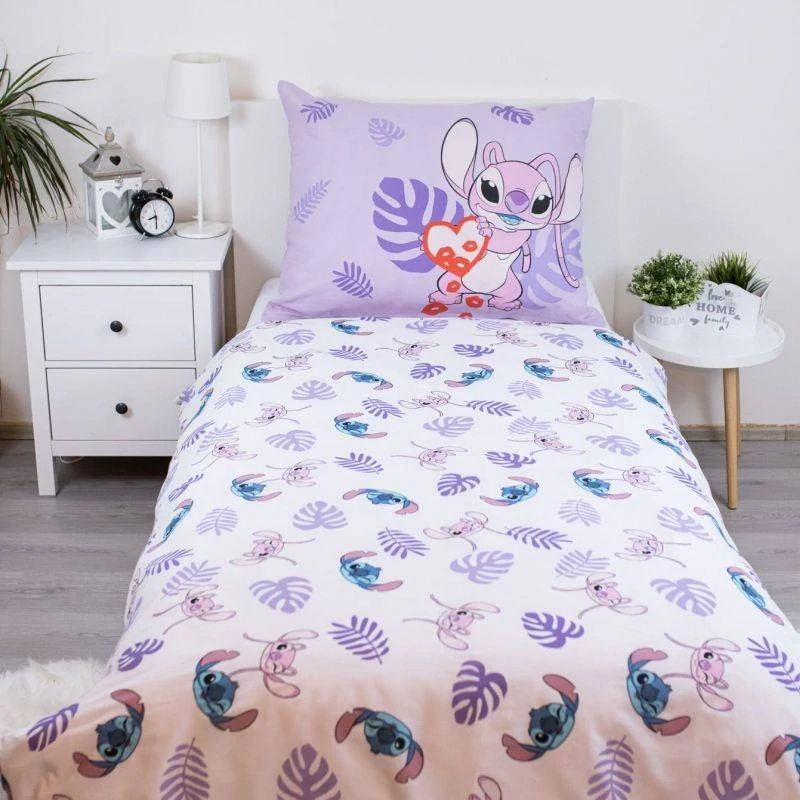 JERRY FABRICS Povlečení Lilo and Stitch Kiss  Bavlna, 140/200, 70/90 cm