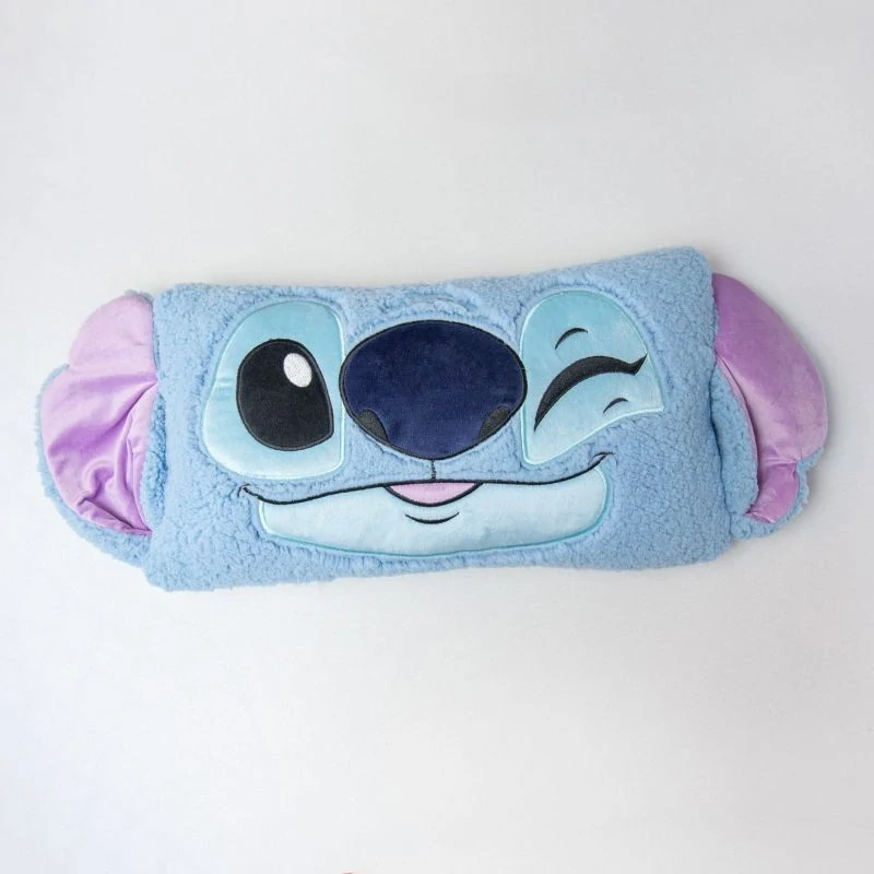JERRY FABRICS Tvarovaný mikroplyšový polštářek Lilo and Stitch Blink Polyester, 45x27 cm
