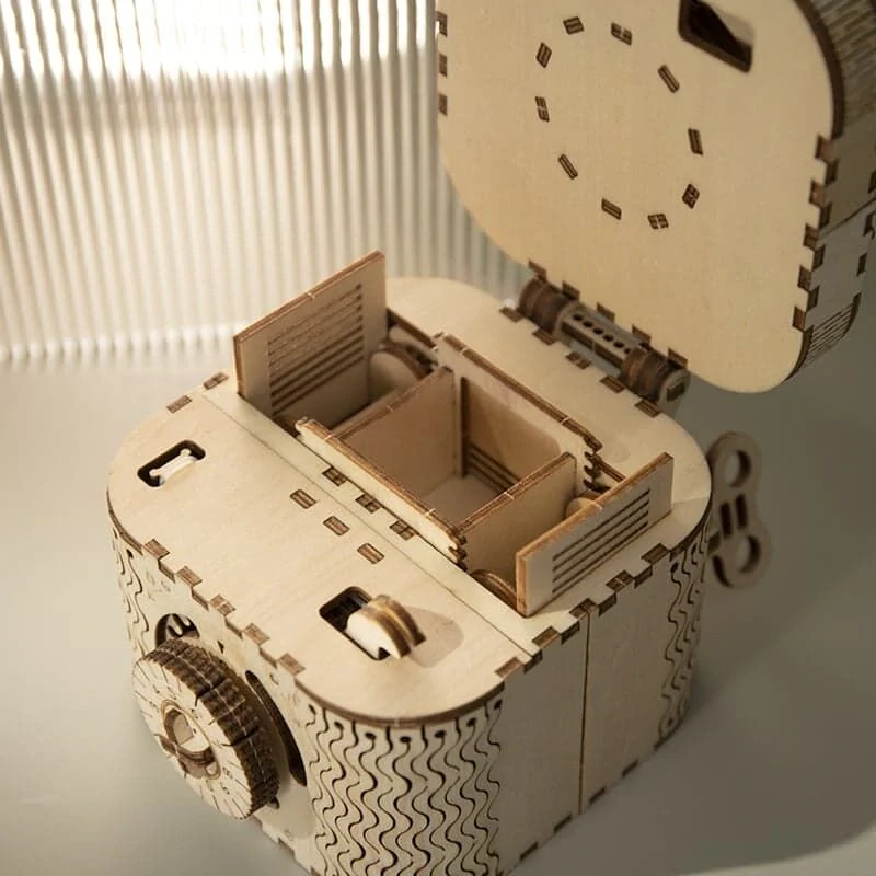 RoboTime 3D dřevěná mechanická skládačka Šperkovnice