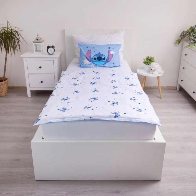 JERRY FABRICS Povlečení do postýlky Lilo a Stitch Clouds baby Bavlna, 100/135, 40/60 cm