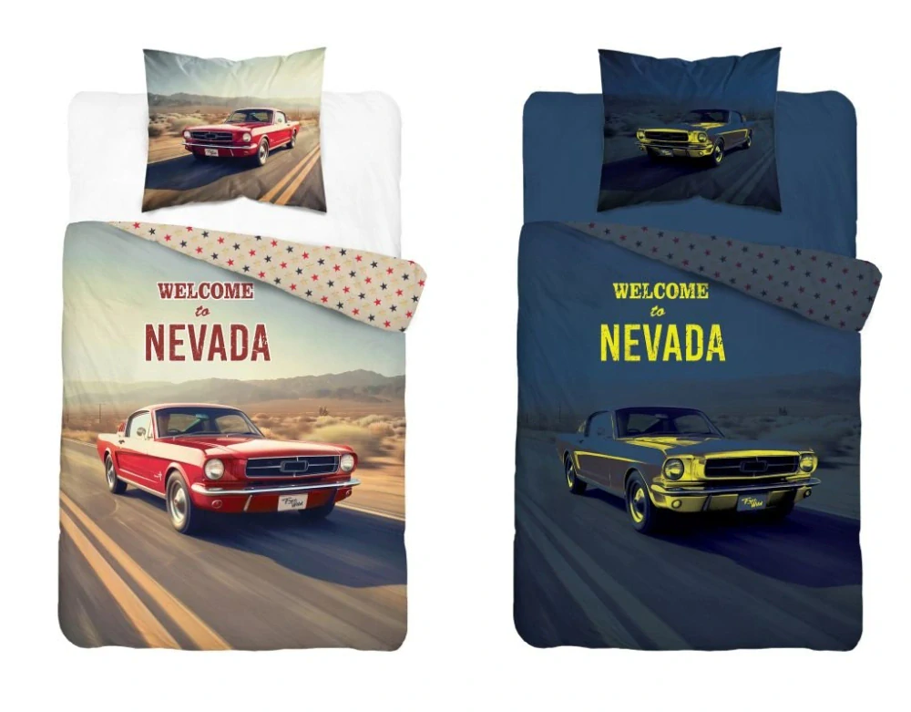 DETEXPOL Povlečení Mustang svítící  Bavlna, 140/200, 70/80 cm