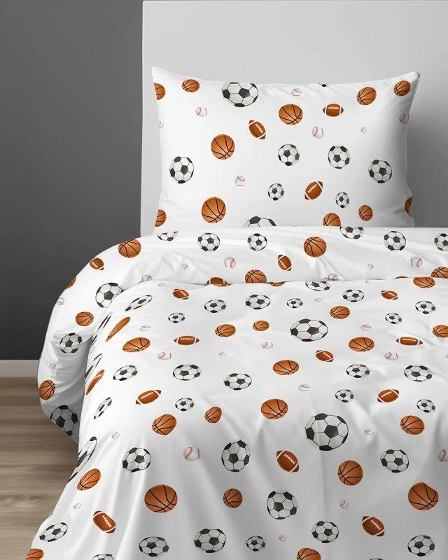 DETEXPOL Povlečení XOXO Míče na bílém  Bavlna, 140/200, 70/80 cm