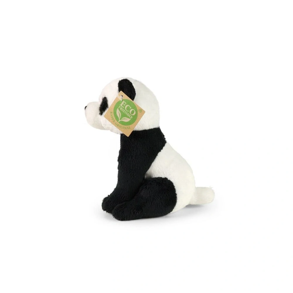 Rappa Plyšová panda sedící 15 cm ECO-FRIENDLY