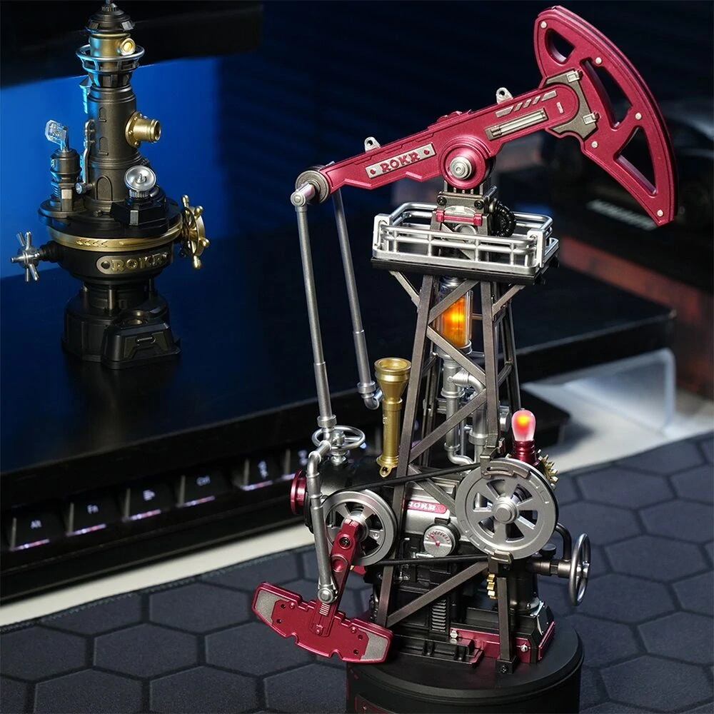 RoboTime 3D mechanická skládačka Ropné čerpadlo