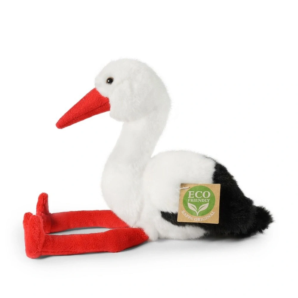 Rappa Plyšový čáp 20 cm ECO-FRIENDLY