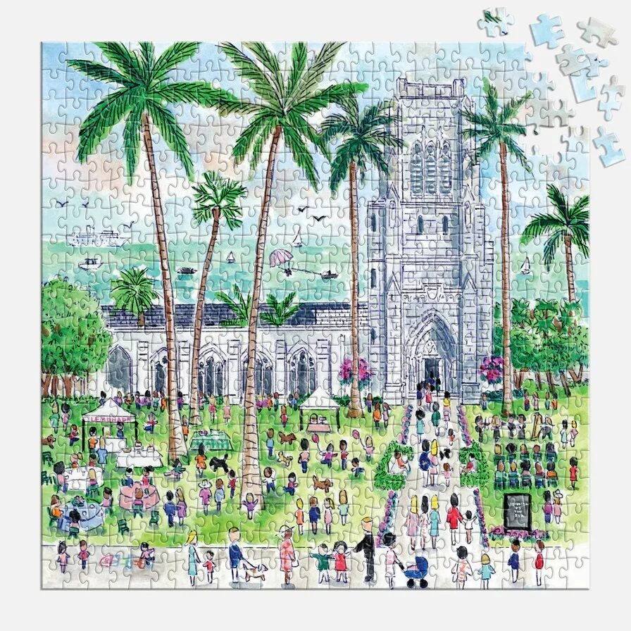 Galison Puzzle Michael Storrings Neděle v Palm Beach 500 dílků