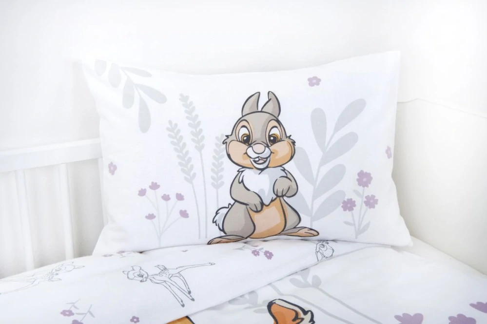 HERDING FLANEL Povlečení do postýlky Bambi Bavlna Flanel, 100/135, 40/60 cm