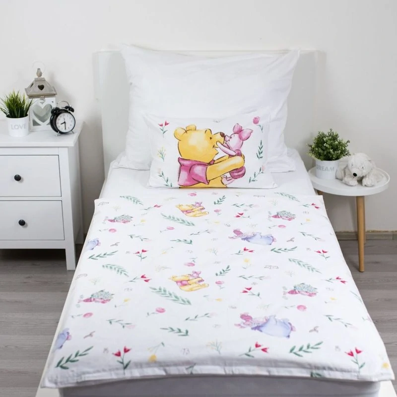 JERRY FABRICS Povlečení do postýlky Medvídek Pú Pooh Hugs baby Bavlna, 100/135, 40/60 cm