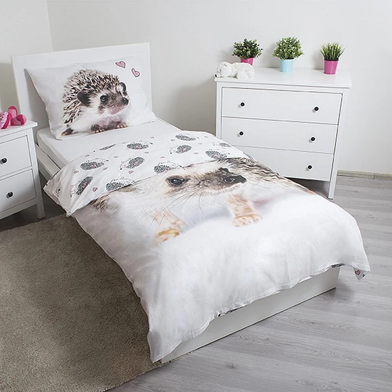 JERRY FABRICS Povlečení Ježek Bavlna, 140/200, 70/90 cm