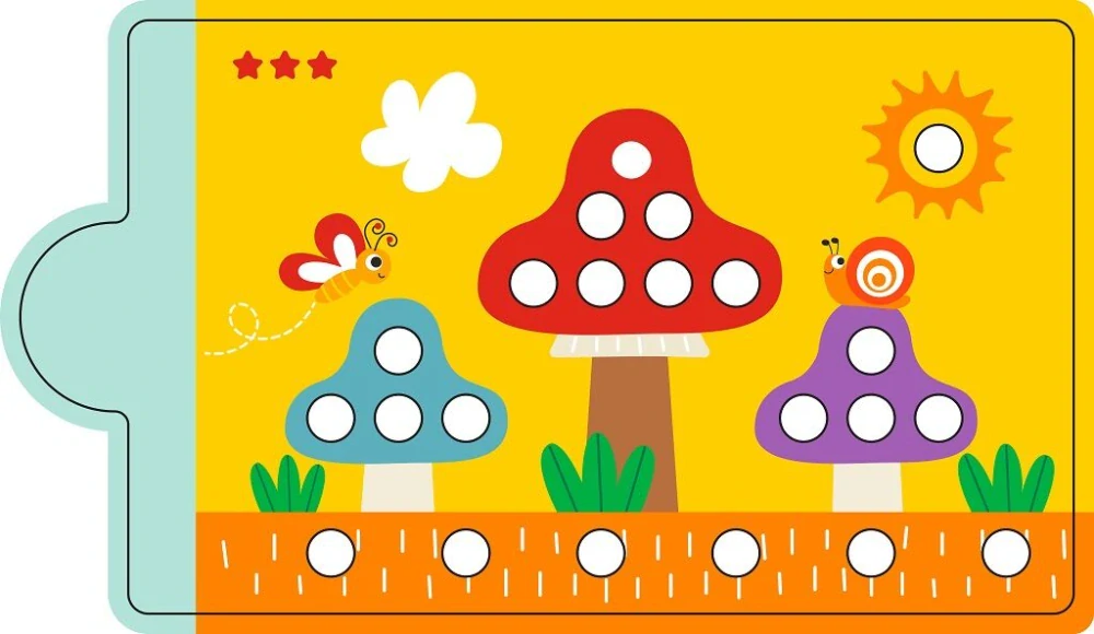 2Kids Toys Magnetická hra Třídění barev s dinosaurem