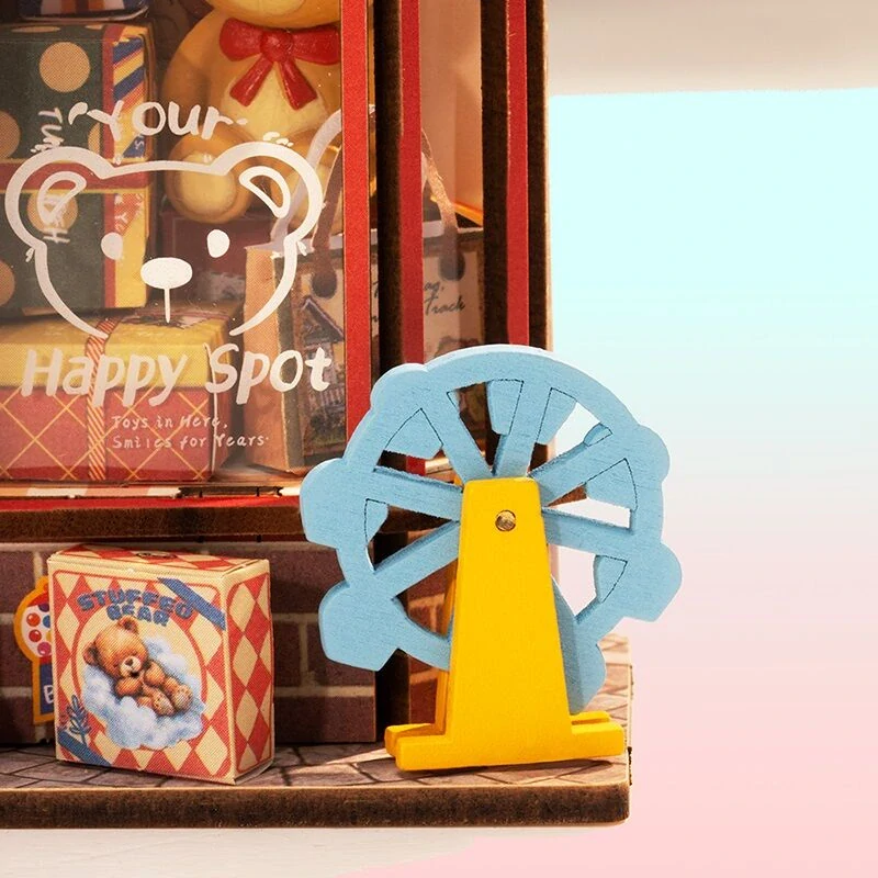 RoboTime 3D dřevěná skládačka Miniatura domečku mini Hračkářství