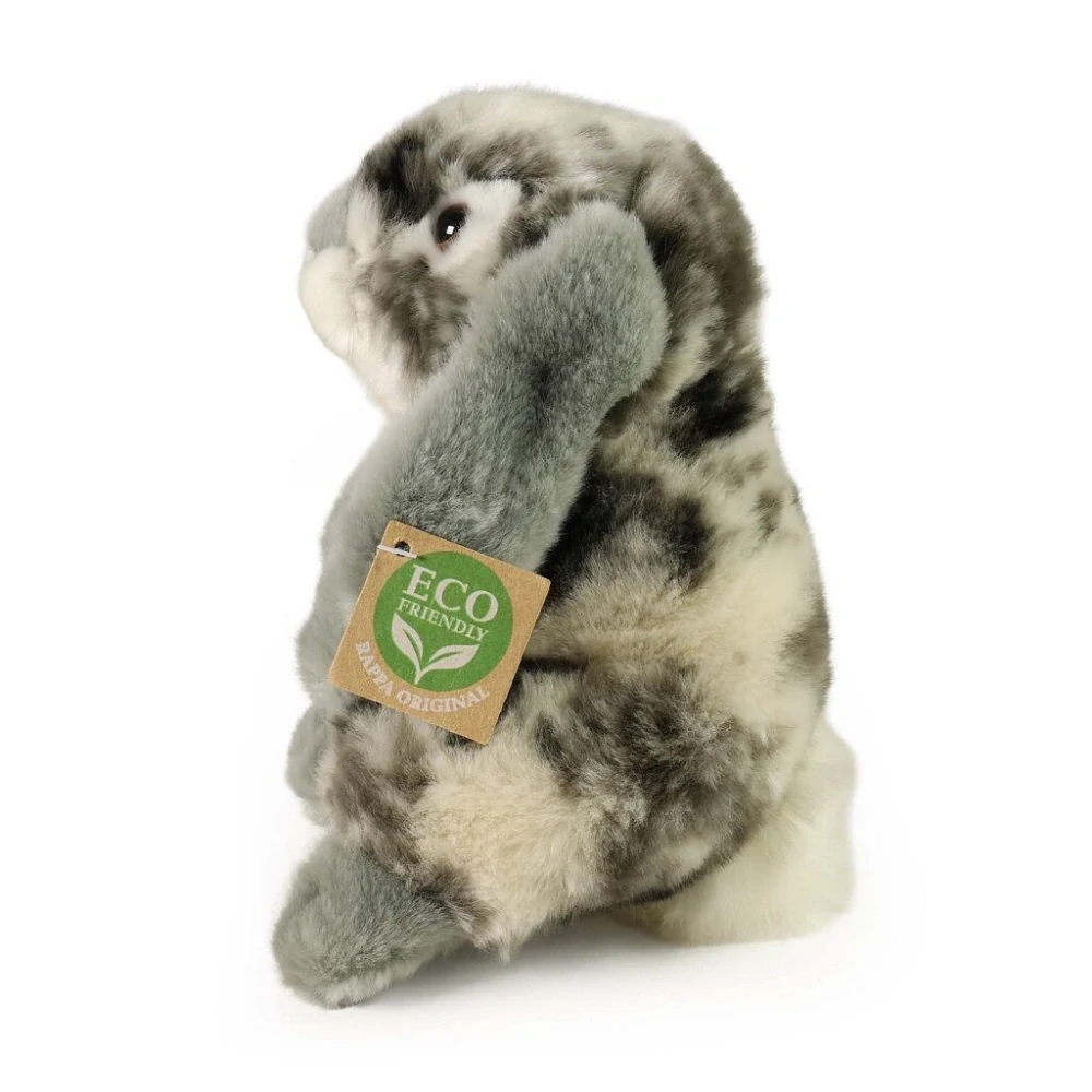Rappa Plyšový králík šedý 19 cm ECO-FRIENDLY