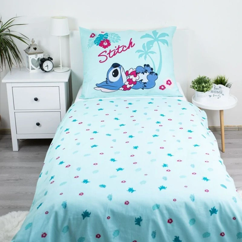JERRY FABRICS Povlečení Lilo and Stitch Hawaii Bavlna, 140/200, 70/90 cm