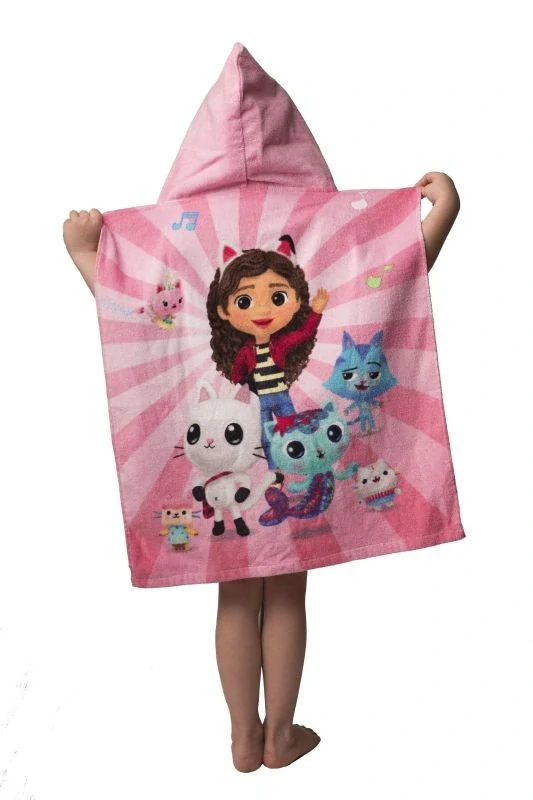 JERRY FABRICS Pončo Gábinin kouzelný domek 02 Bavlna - Froté, 50/115 cm