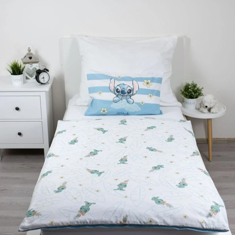 JERRY FABRICS Povlečení do postýlky Lilo and Stitch Tropical Hugs baby Bavlna, 100/135, 40/60 cm