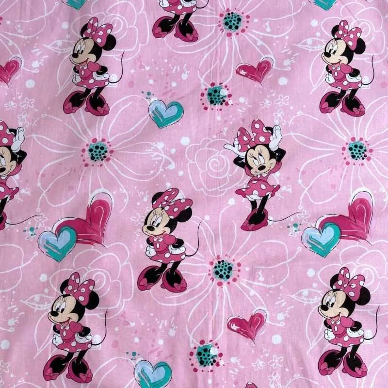 JERRY FABRICS Prostěradlo Minnie Flowers 02 Bavlna, 90/200 cm