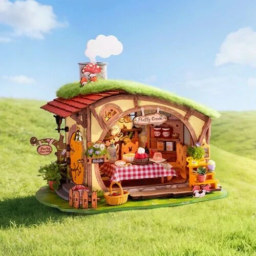 RoboTime 3D dřevěná skládačka Miniatura domečku Kouzelný les Fluffy Grove