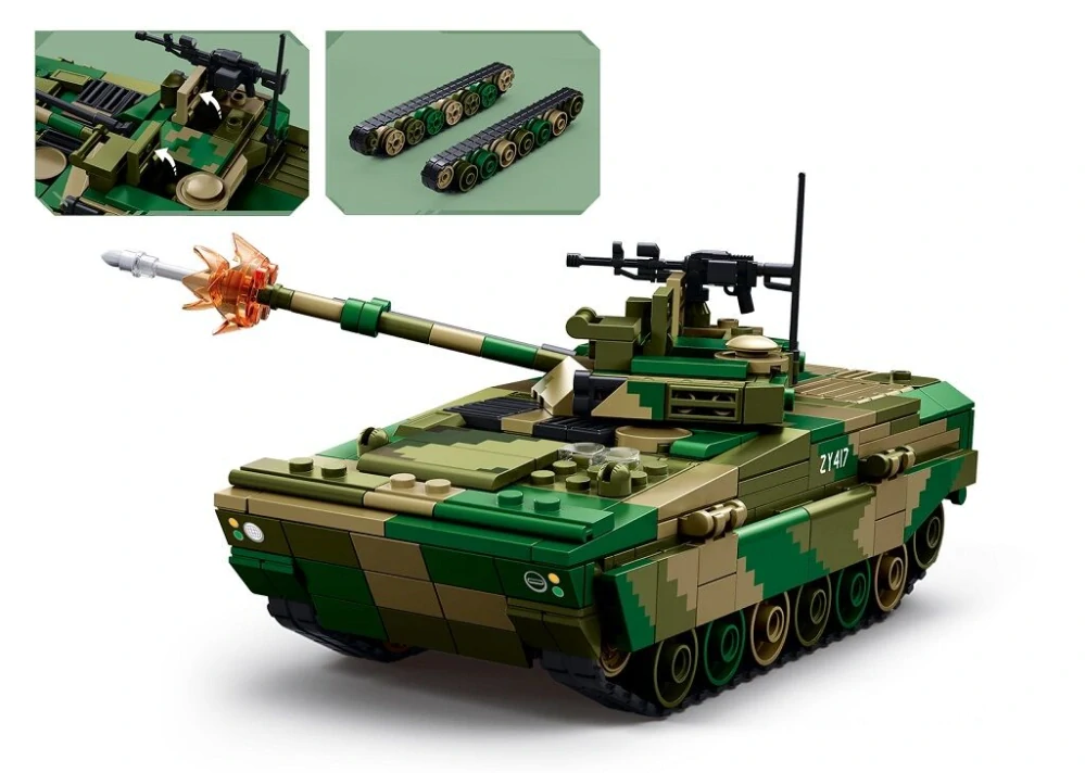 Sluban Army M38-B1592 Bojové vozidlo pěchoty ZBD-04AS v měřítku 1:44
