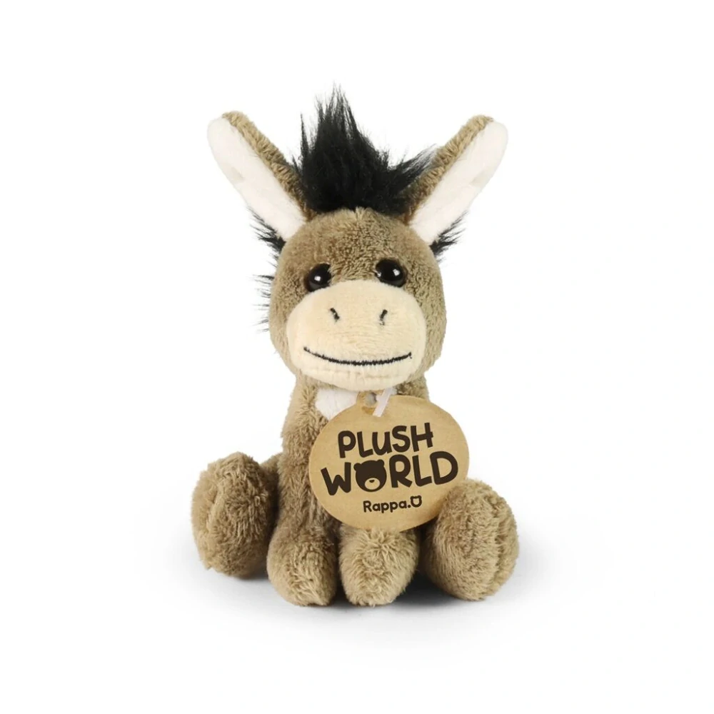 Rappa Plyšová klíčenka, přívěsek Osel 9 cm ECO-FRIENDLY PLUSH WORLD