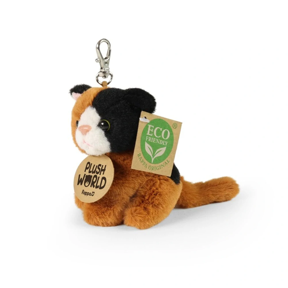 Rappa Plyšová klíčenka, přívěsek Kočka 9 cm ECO-FRIENDLY PLUSH WORLD