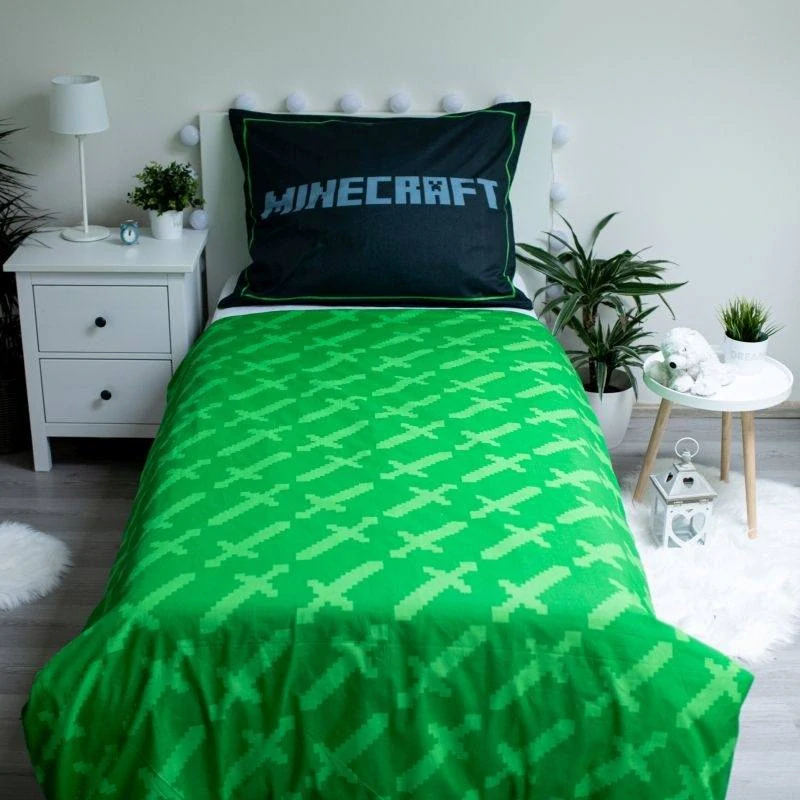 JERRY FABRICS Povlečení Minecraft Survival Mode  Bavlna, 140/200, 70/90 cm