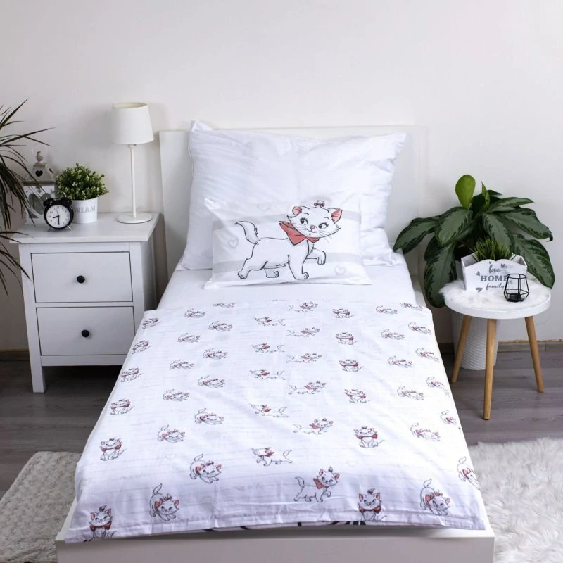 JERRY FABRICS Povlečení do postýlky Kočička Marie Bow baby Bavlna, 100/135, 40/60 cm