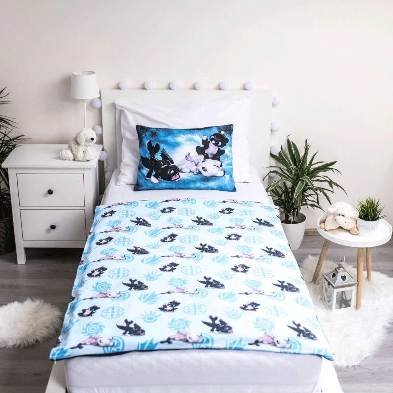 JERRY FABRICS Povlečení do postýlky Jak vycvičit draka Babies baby  Bavlna, 100/135, 40/60 cm