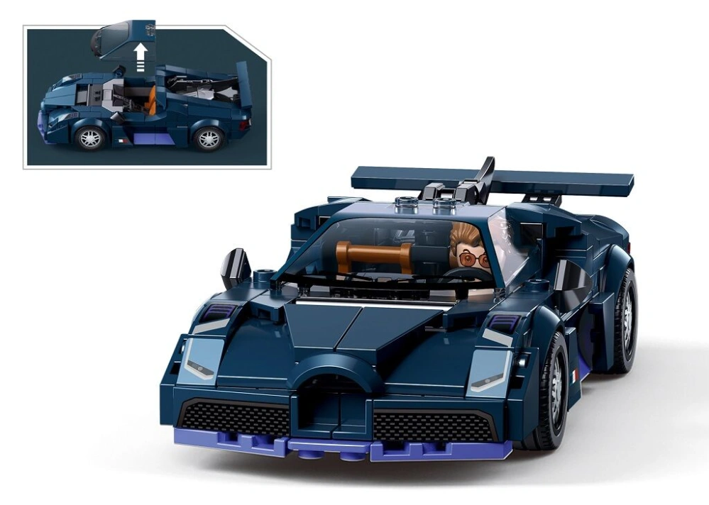 Sluban Model Bricks M38-B1508 Sportovní vůz modrý v měřítku 1:32