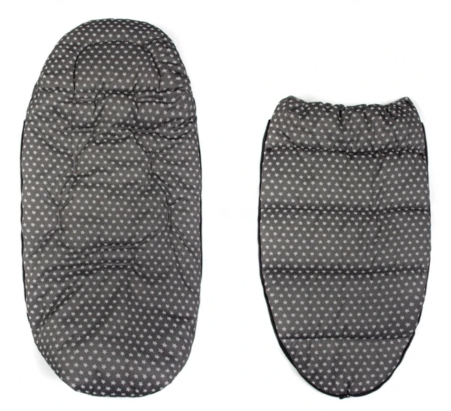 Baby Nellys Dětský fusak Maxi Hvězdičky Stars Tmavě šedé 105/50 cm