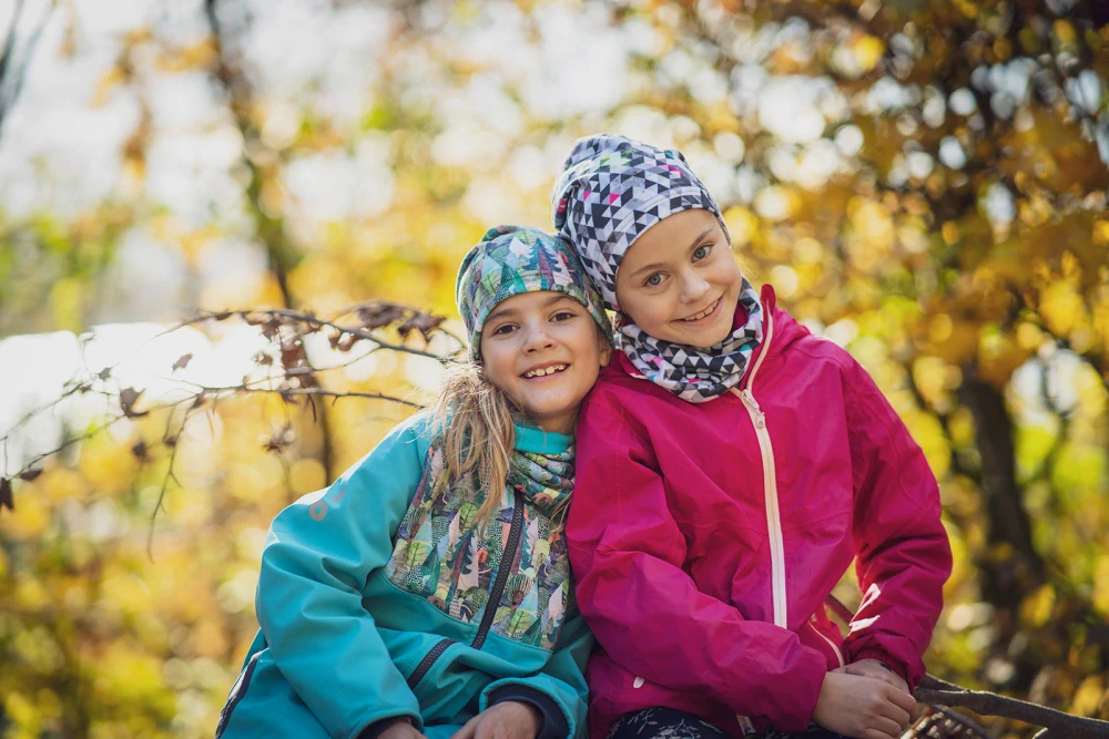 Unuo Dětský nákrčník z fleecu Basic Metricon Holka