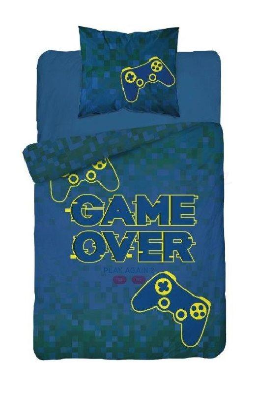 Detexpol Povlečení Game Over Svítící  Bavlna, 140/200, 70/80 cm