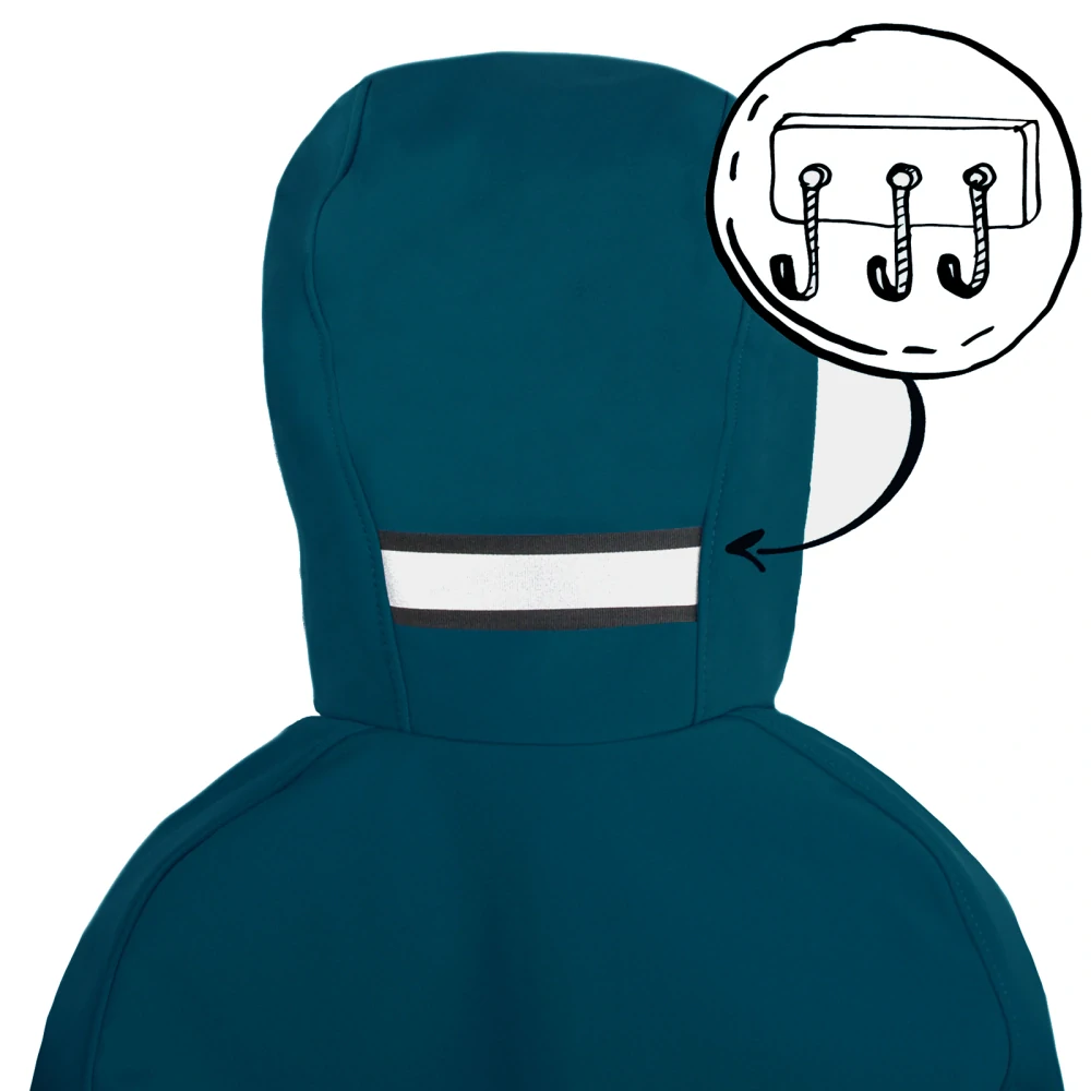 Unuo Dětská softshellová bunda s fleecem Cross Kobaltová Sharp Kluk 122/128