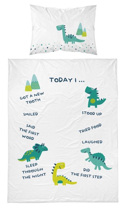 Detexpol Povlečení do postýlky Dino Bavlna, 100/135, 40/60 cm