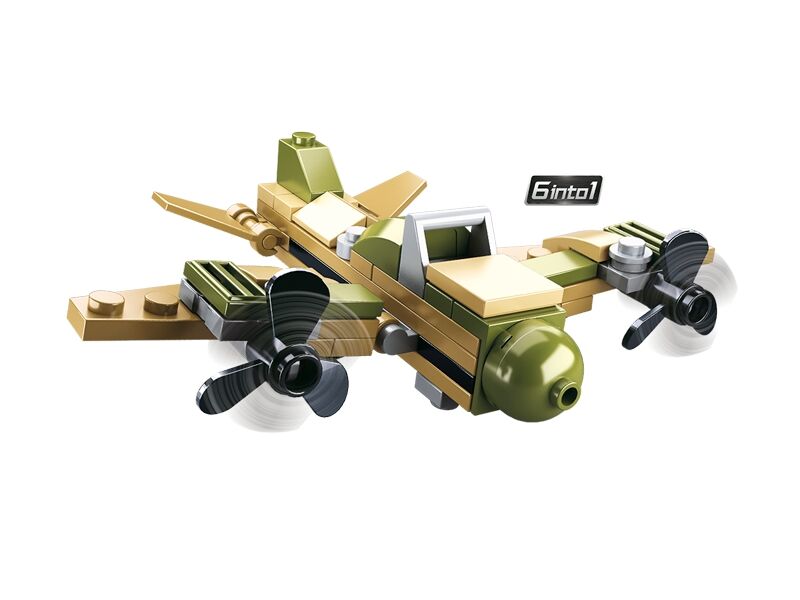 Sluban Builder M38-B0636 King of Land Force 6 into 1