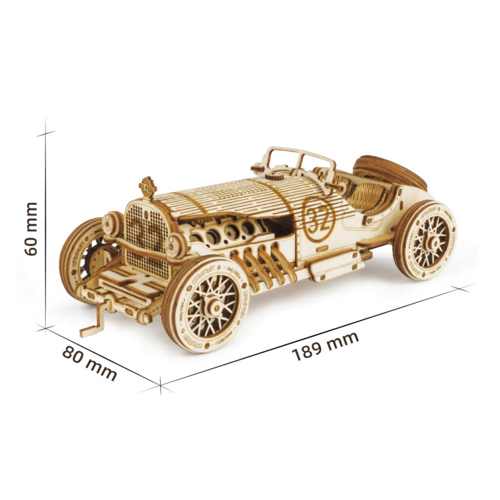 RoboTime 3D dřevěná skládačka Závodní auto