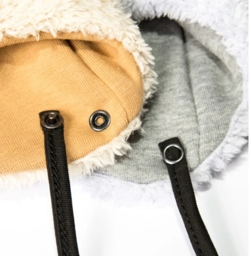 Bexa Zimní čepice na zavazování s oušky Teddy Šedá/růžová, vel. 68/80