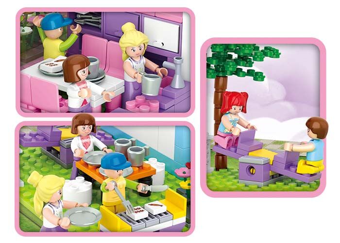 Sluban Girls Dream Town M38-B0535 Rodinný dům
