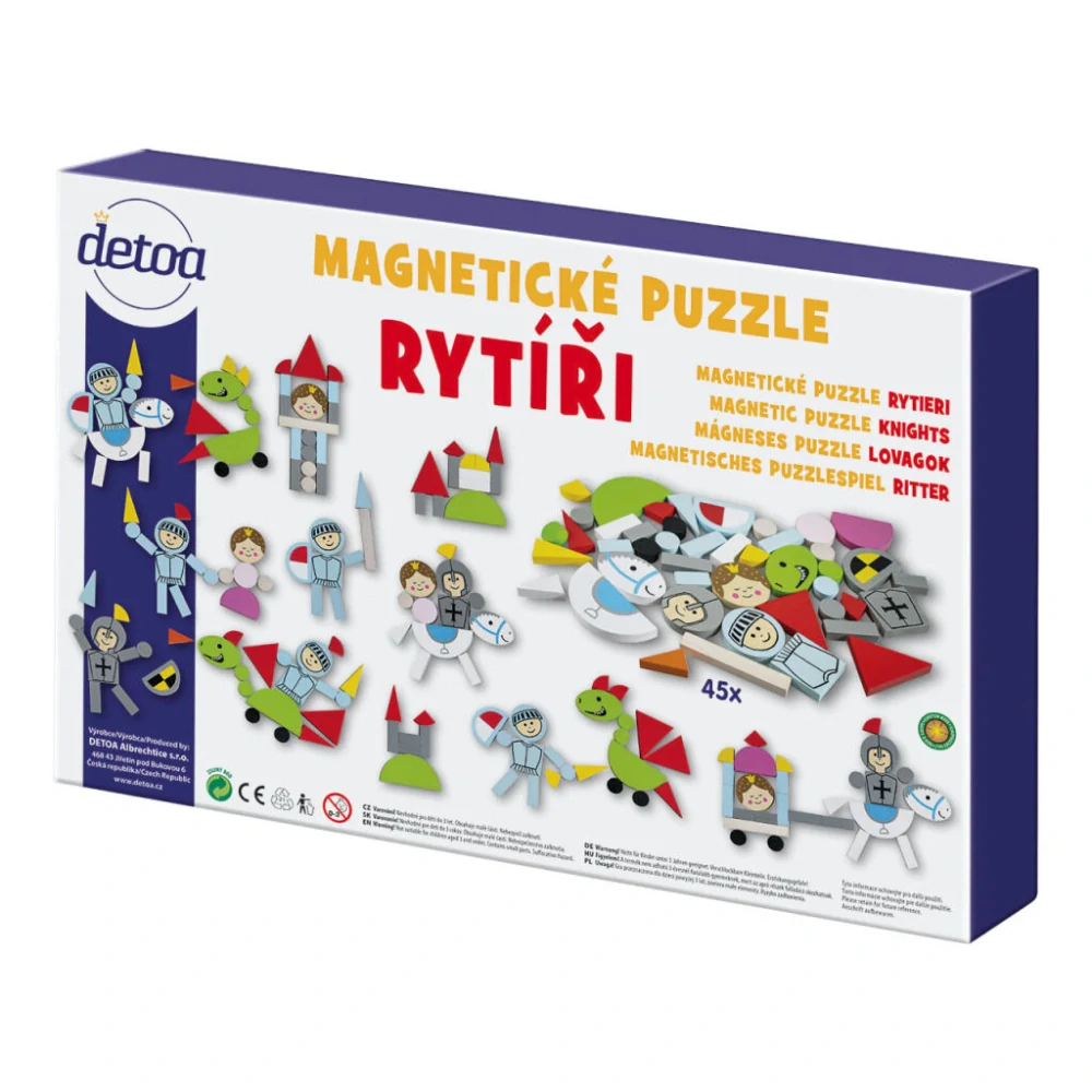Detoa Magnetické puzzle Rytíři