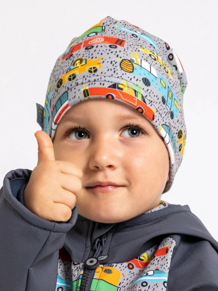 Unuo Dětská čepice fleecová Homeless ZOO na výletě S (45-48 cm)