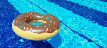 Bestway Nafukovací kruh 107 cm Donut hnědý