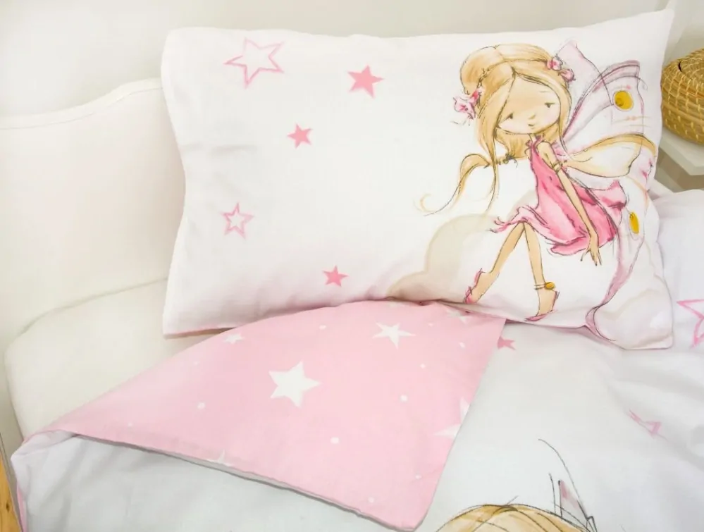 Herding Povlečení do postýlky Malá víla  Bavlna, 100/135, 40/60 cm