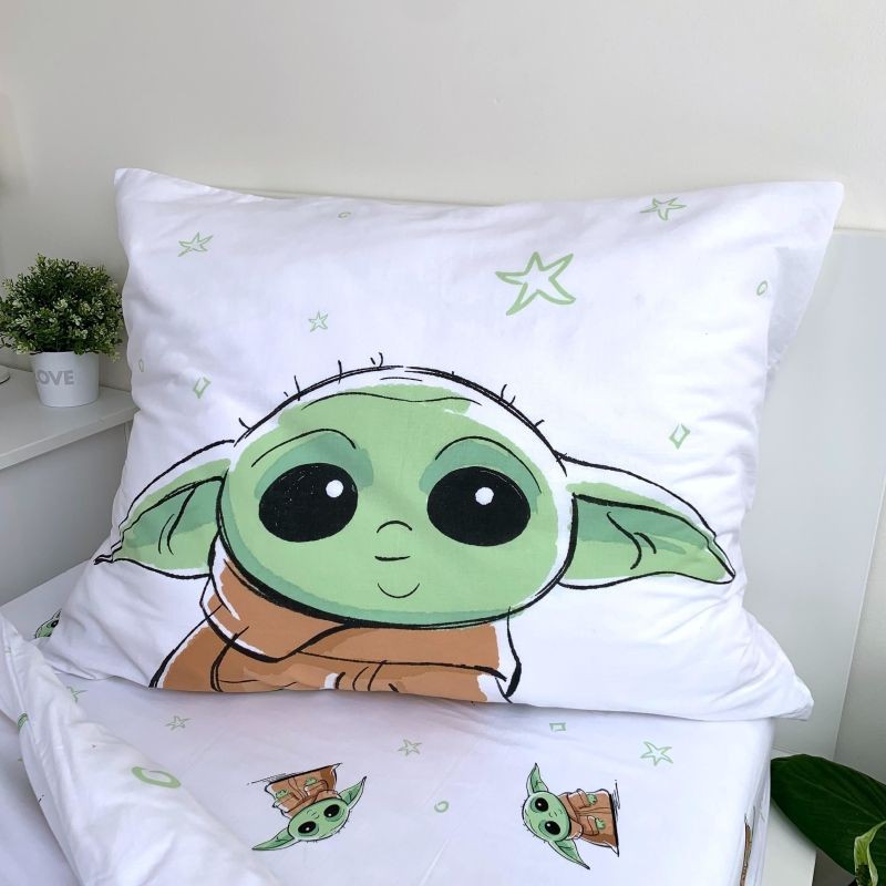 Jerry Fabrics Povlečení Star Wars Baby Yoda  Bavlna, 140/200, 70/90 cm