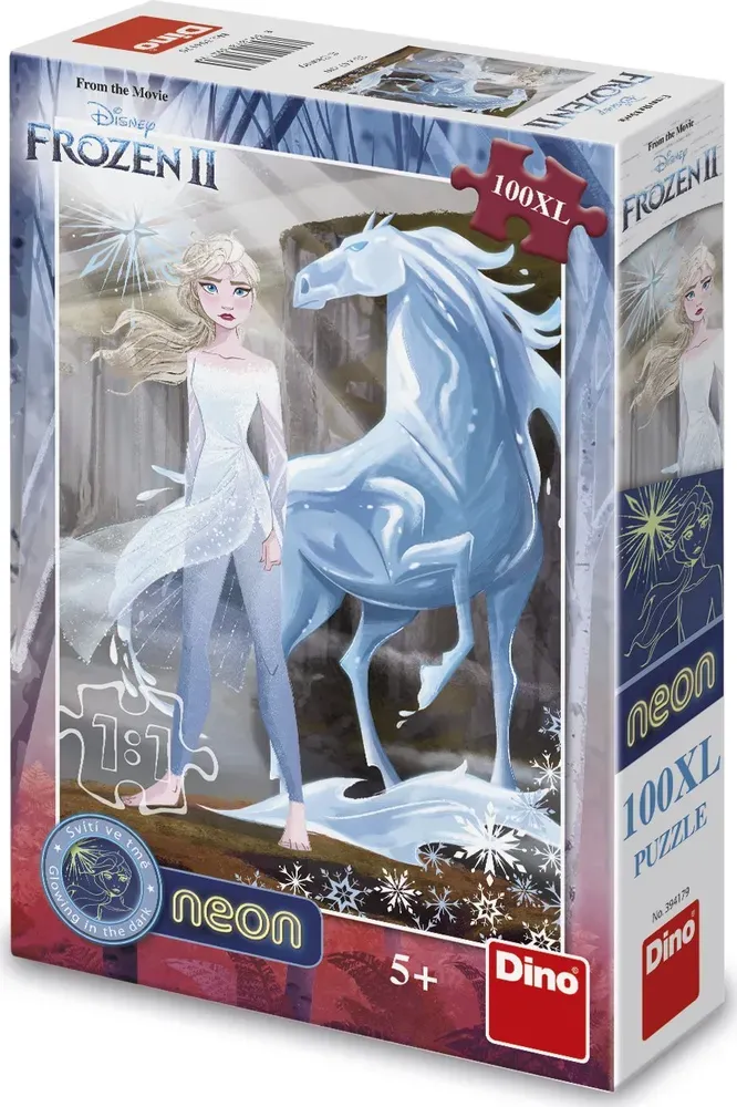 DINO Svítící puzzle Ledové království 2 XL 100 dílků