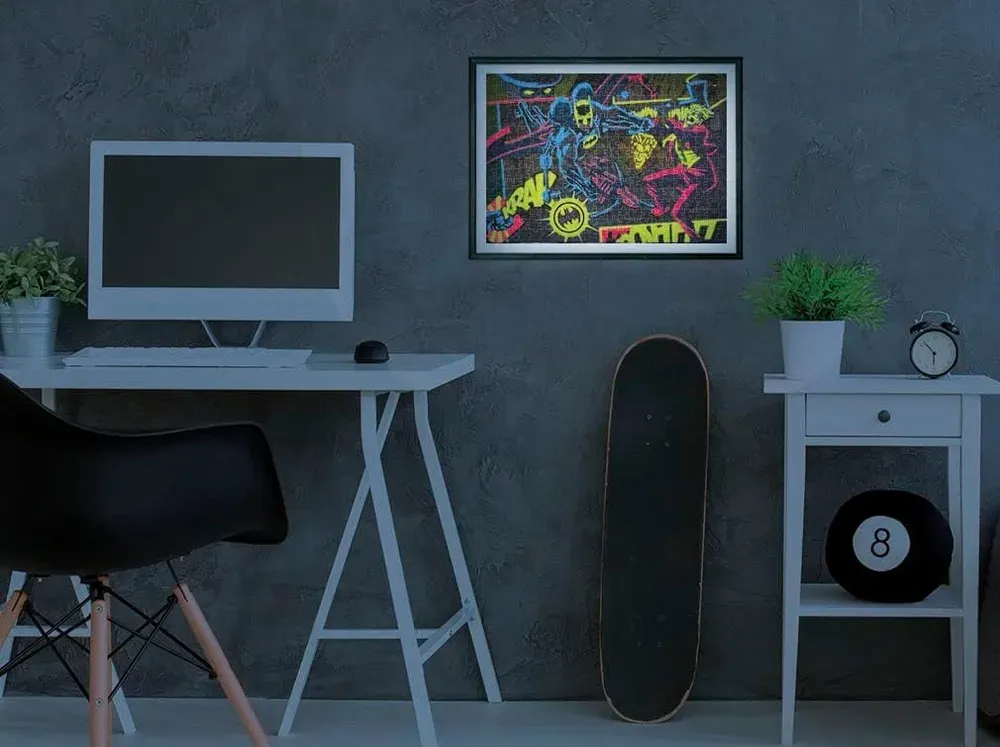CLEMENTONI Svítící puzzle Batman 104 dílků