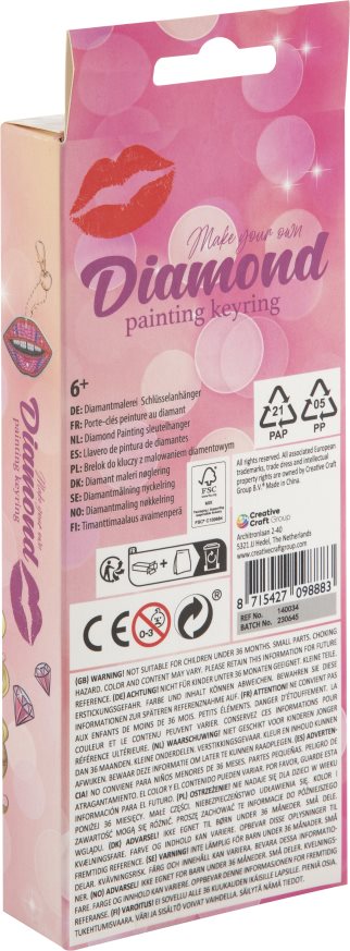 GRAFIX Diamantové malování Přívěsek Pusa