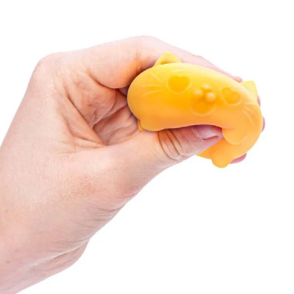 Schylling NeeDoh Mačkací antistresové kočičky Fialová, oranžová, růžová